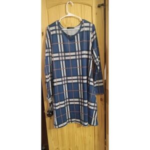 Mirol Women‎ Blue Casual Dress Xl